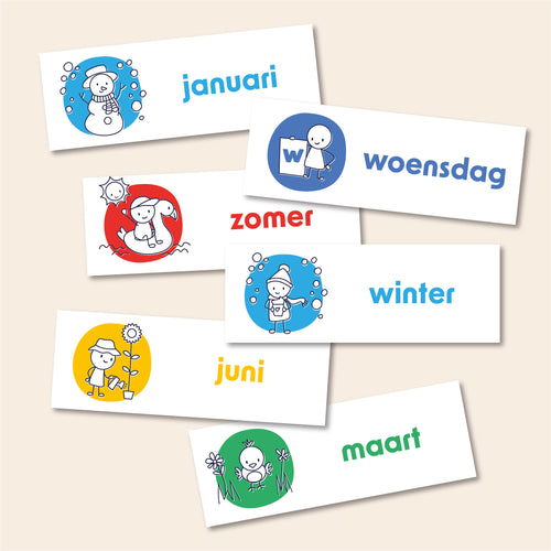 Dagritme – PictoBuddies Dagen, maanden & seizoenen | 23 kaarten