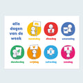 Poster | Dagen van de week – overzicht & structuur