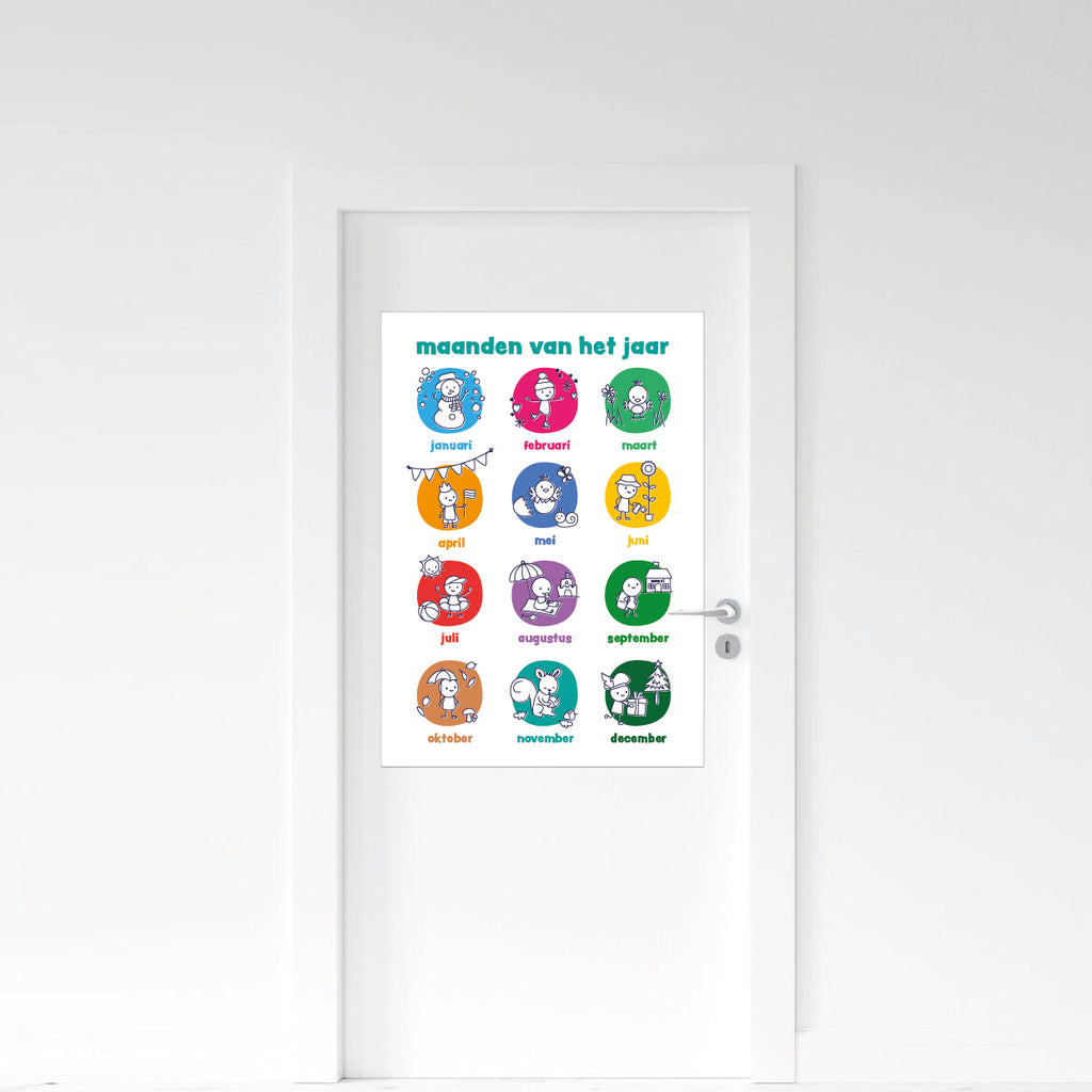 Poster | Maanden van het jaar – overzicht & structuur