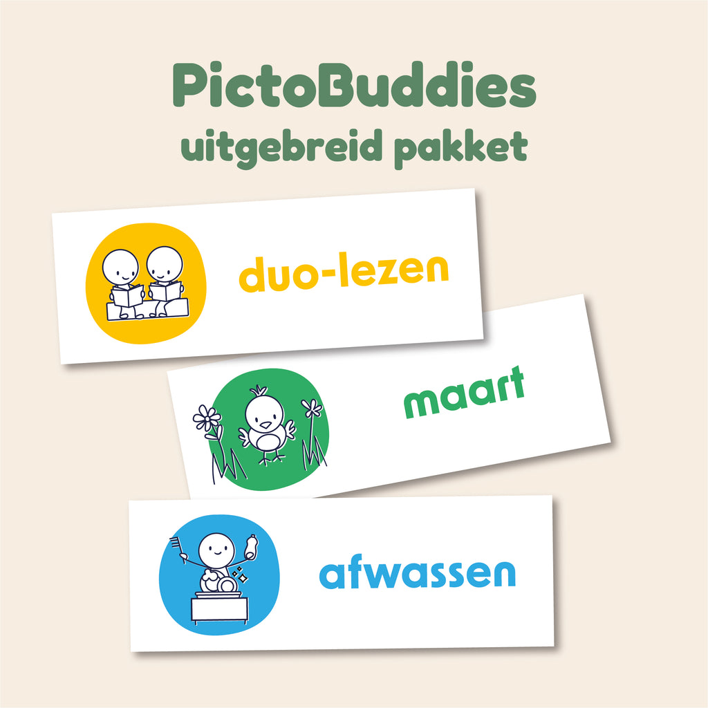Dagritme PictoBuddies Uitgebreid | 90 kaarten